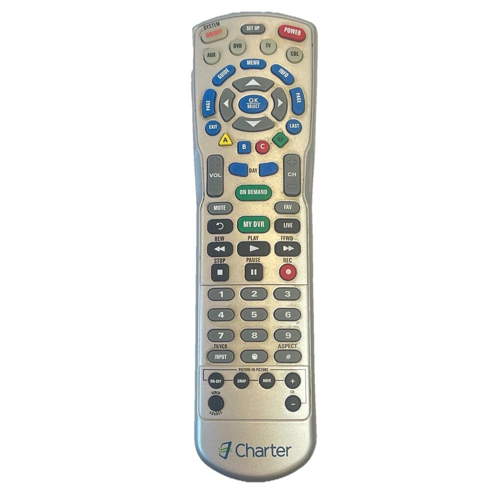 Charter Cable Box Digital TV Remote Control HDTV DVR ON Demand - Working
